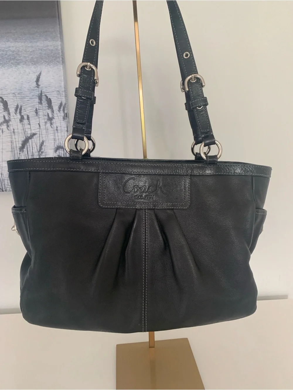 バッグ COACH Signature Pleated Gallery Tote Coach | Bags | Coach Gallery Tote Pleated Leather | Poshmark